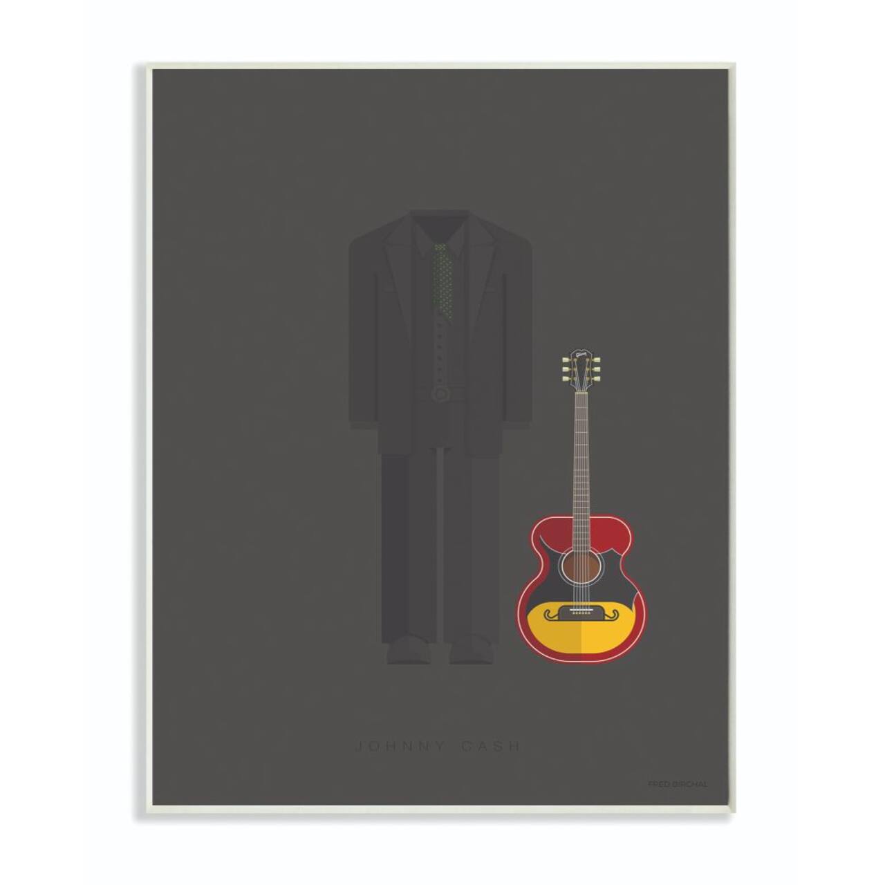 Stupell Industries Johnny Cash Fashion Design Wall Plaque